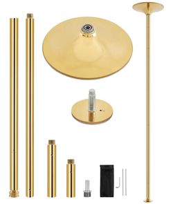 Gold dancing pole / adjustable dancing pole / spinning dancing pole / static dancing pole