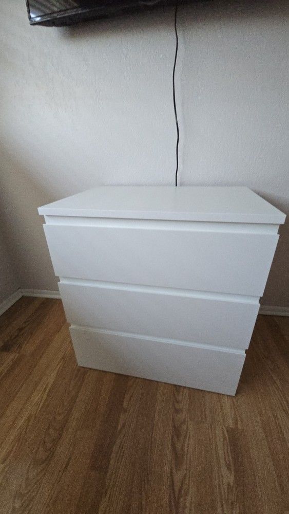 NEW Ikea 3 Drawer Dresser Chest