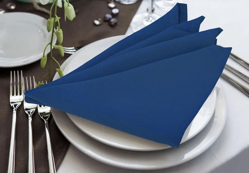Royal Blue Linen Napkins