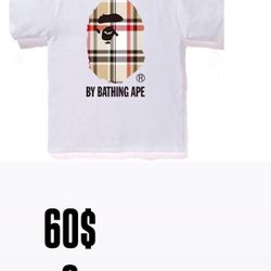 BAPE A Bathing Ape Check by Bathing Tee