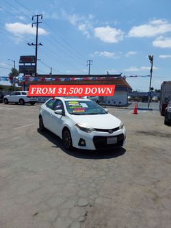 2015 TOYOTA COROLLA S tires so new