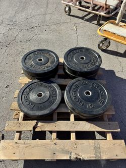 Rogue Bumper Plates Set 230lb (Pair 45/35/25/10) Olympic 2” Home Gym/CrossFit