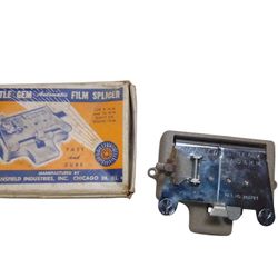 Mansfield Little Gem Film Splicer, Automatic  Splicer 18mm And 16mm. Original Box 