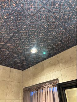 Faux tin ceiling tiles 32 sq ft