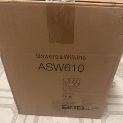 Brand New Bowers & Wilkins ASW610BK 600 Series 10 200W Powered Subwoofer - Black