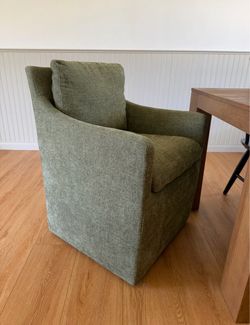 Linen dining chairs