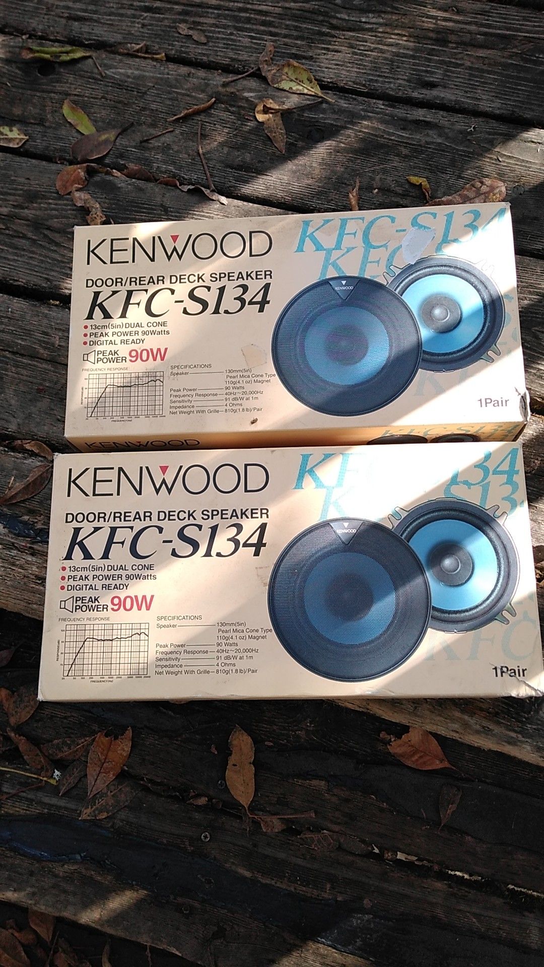 Kenwood 5" Speakers 90W (4 total)