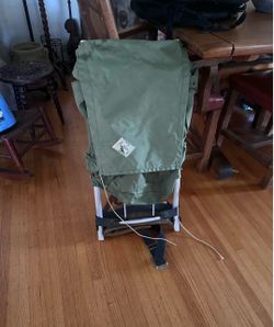 Vintage External Aluminum Frame Green Backpacking Hike