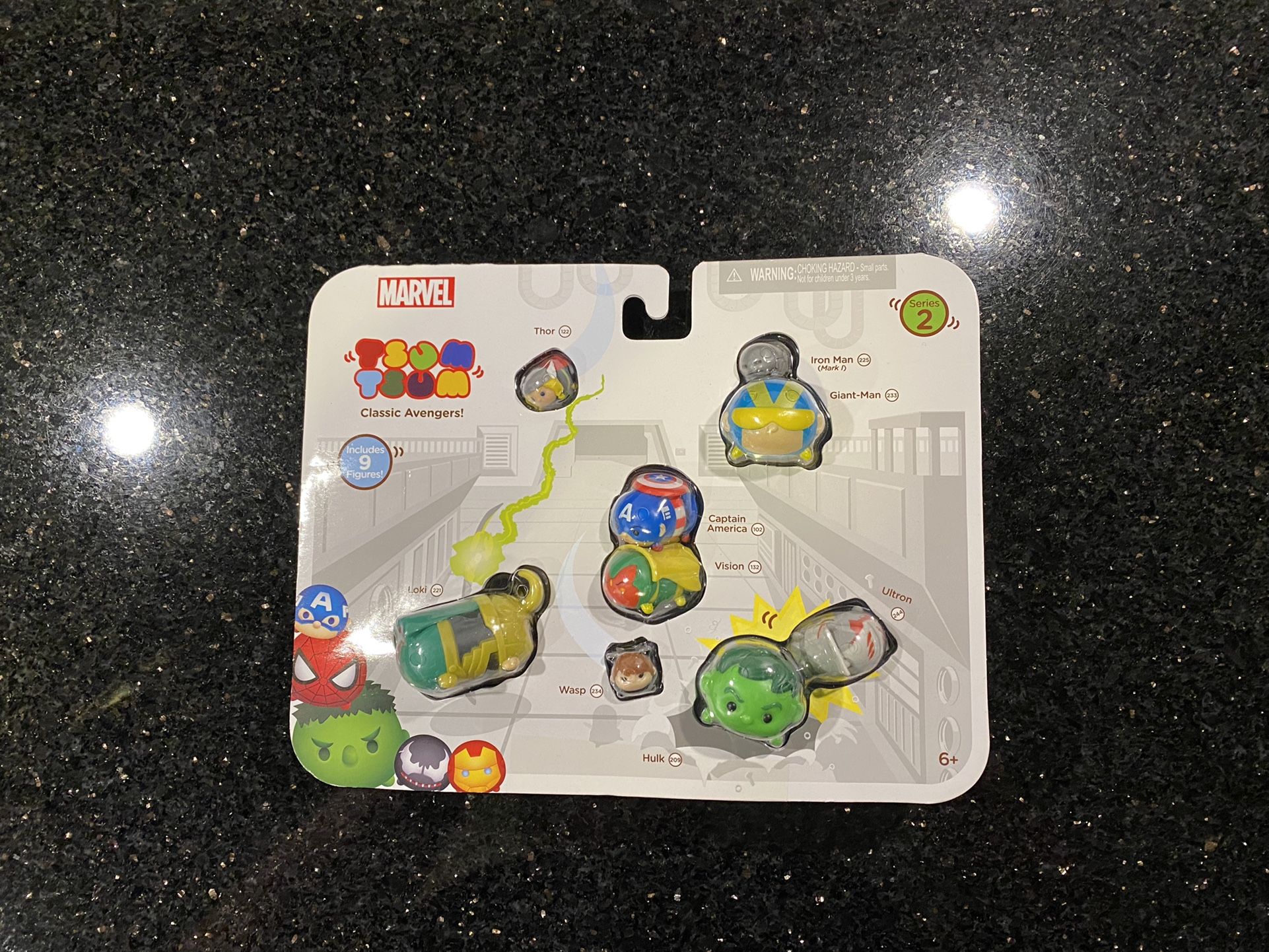 Disney TSUM TSUM Classic Avengers! Iron Man Wasp Thor Loki 9 Figures Series 2