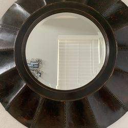 Brown Vintage Wall Mirror 