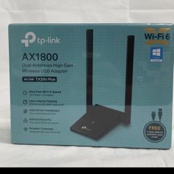 Tp-Link Wifi Adapter AX1809 Dual Antennas High Gain Wireless USB Adaptrr