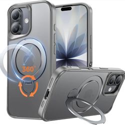 iPhne 17 Case, with 360° Magnetic Stand