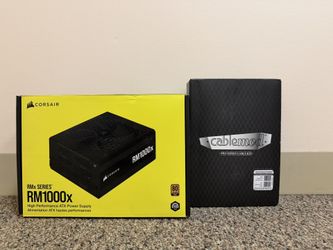1000w Corsair Power Supply W/ Cables Pro Mesh Set