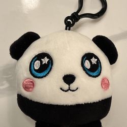 Squeezamals Pip the Panda 3-Inch Clip On Plush