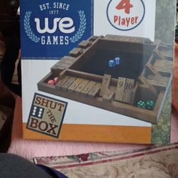 WE SHUT THE BOX Board Game