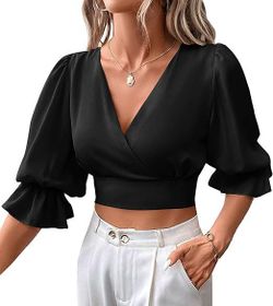 Black Silky Blouse
