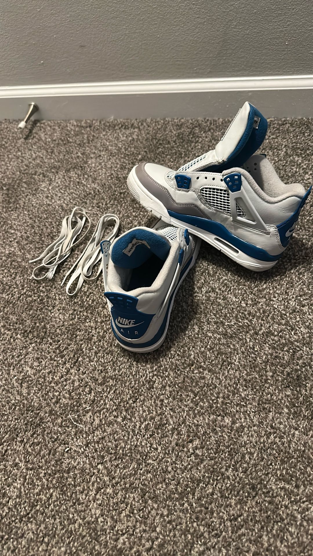 Jordan 4s (blue Military)
