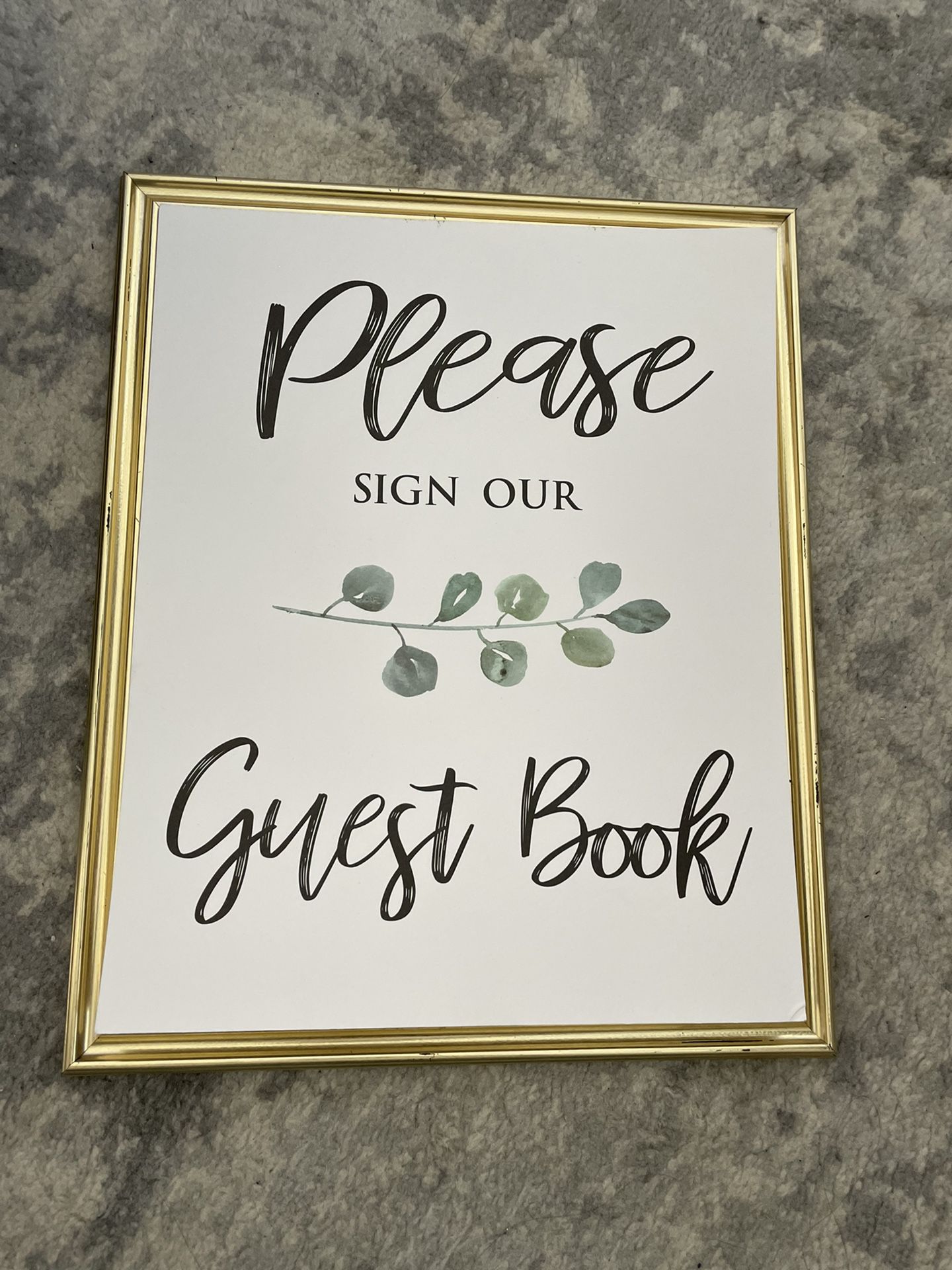 Wedding guest book Sign 