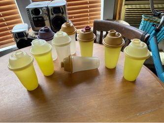 Tupperware shaker cups. $4 and $2 each depending on wear. Rochester wa.