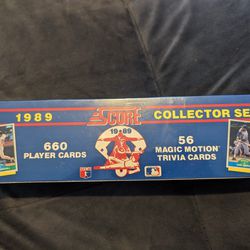 Sealed 1989 Score Baseball Collector Set