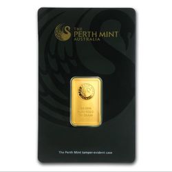 10 Gram Perth Mint Gold Bar Sealed With Assay Card