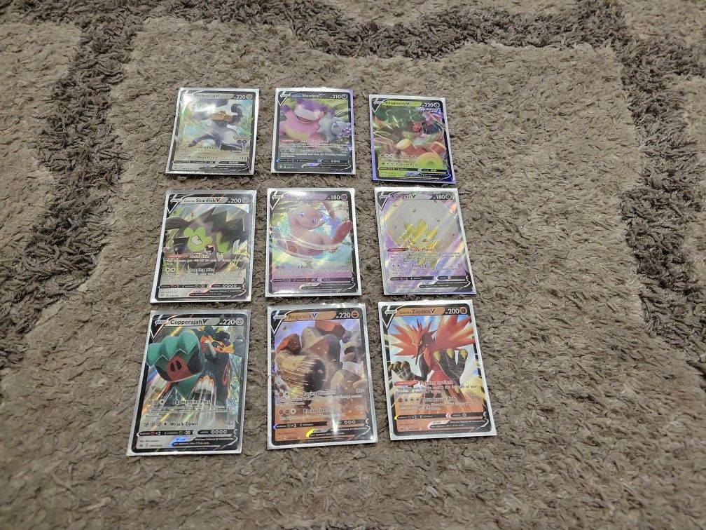 Assortment Of Pokémon V Cards