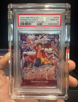Dallas One Piece Day Luffy PSA 10