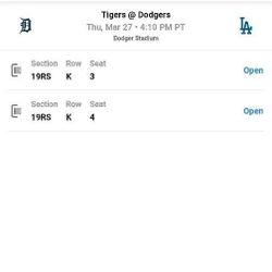 Dodgers Opening Day Tickets 
