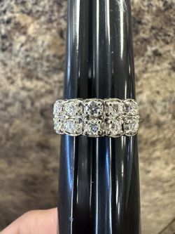 14k Cluster Band Ring Size 12.5
