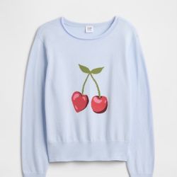 Girls Brand New Cherry Sweater Size 14-16