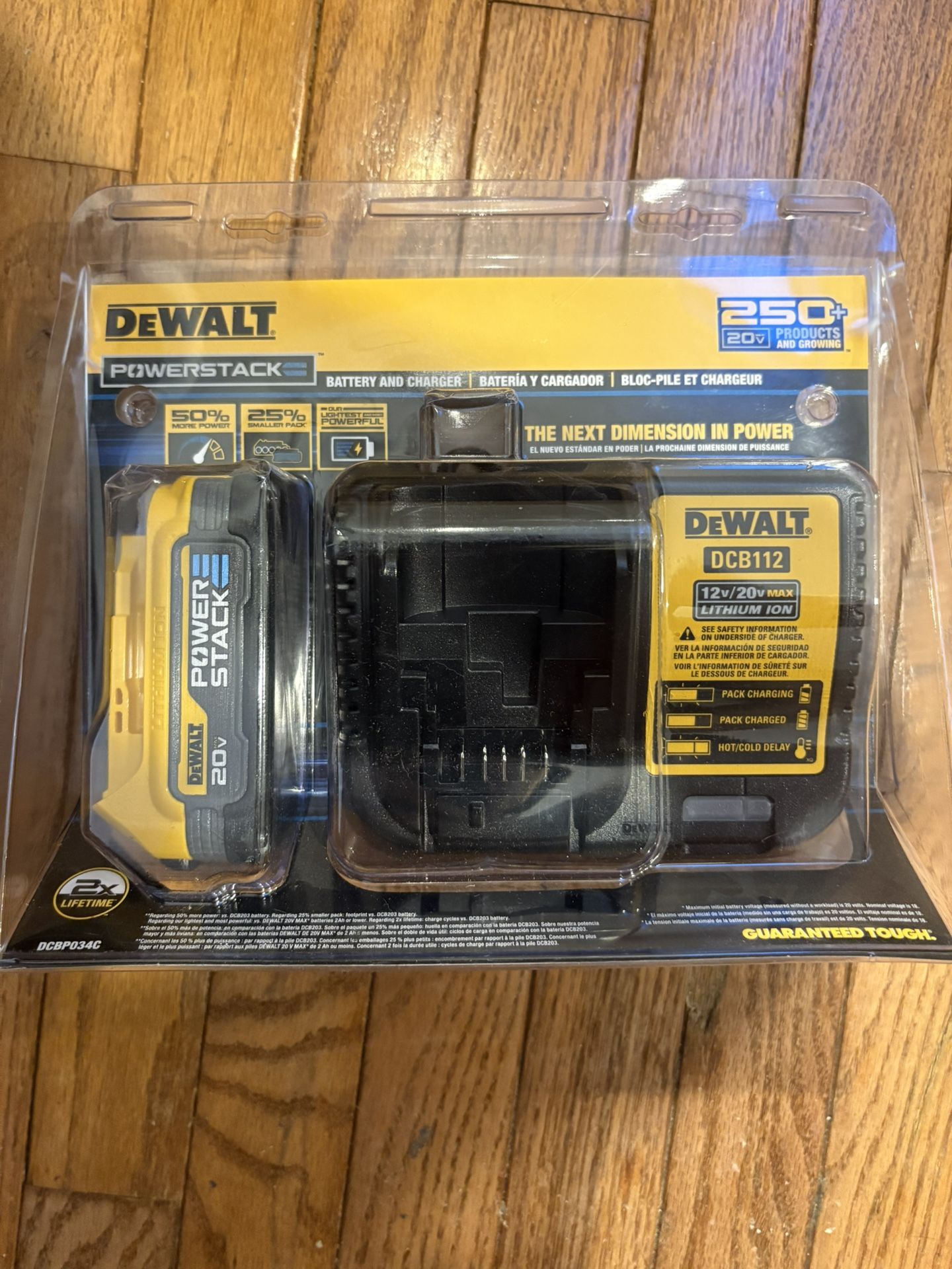 New DeWALT PowerStack Battery + Charger – DCBP034 & DCB112