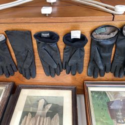 Black Leather Gloves