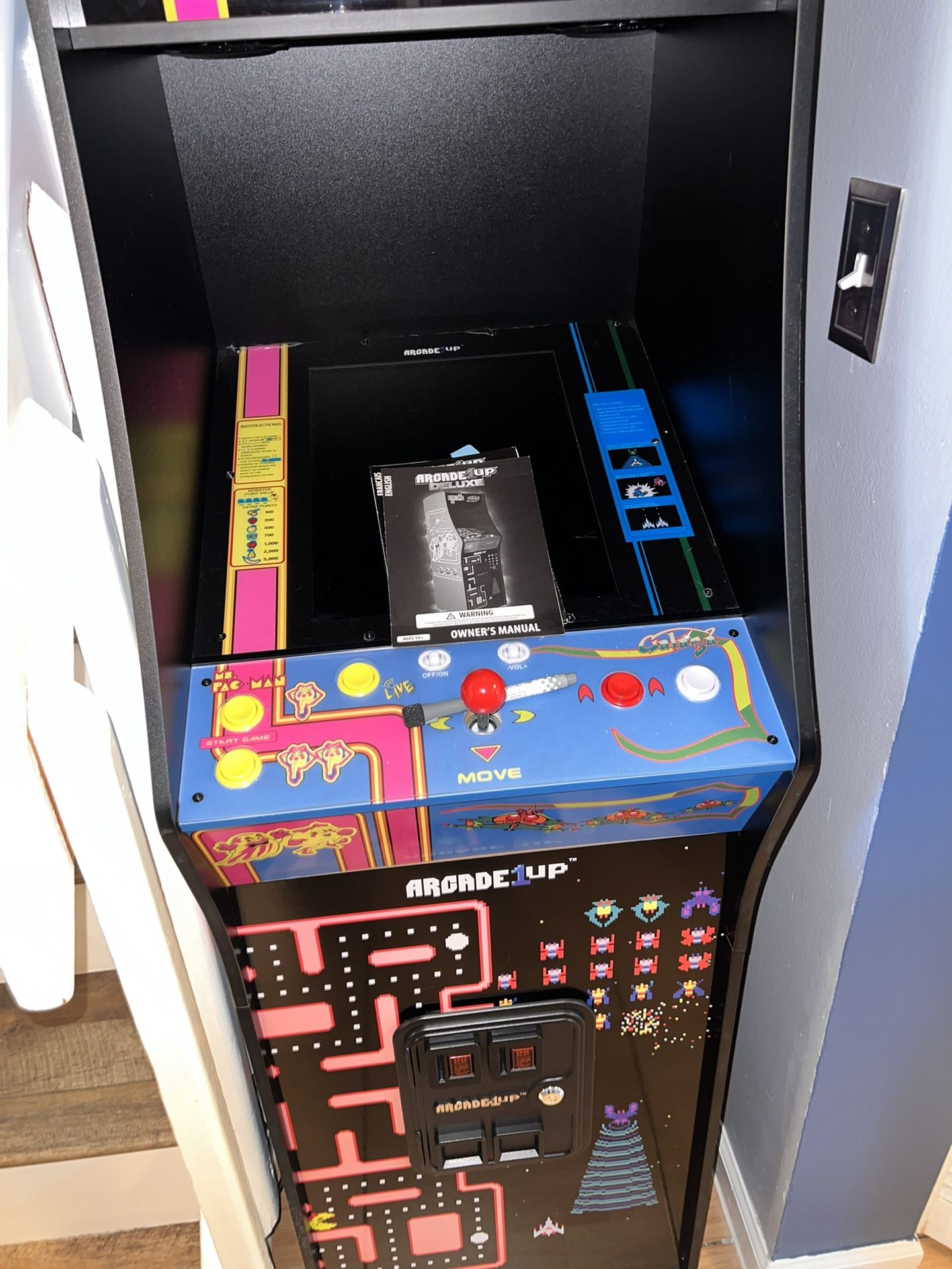 Arcade Video Game, Arcade1up Deluxe Ms. PAC MAN And Several More Games ...