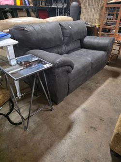 Pre-owned Dark Gray Loveseat,   $100+tax