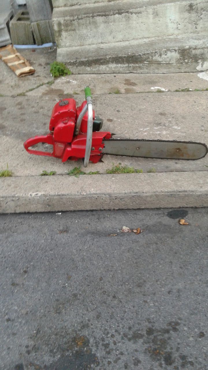 Antique homelite chainsaw