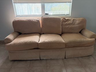 Beige sofa