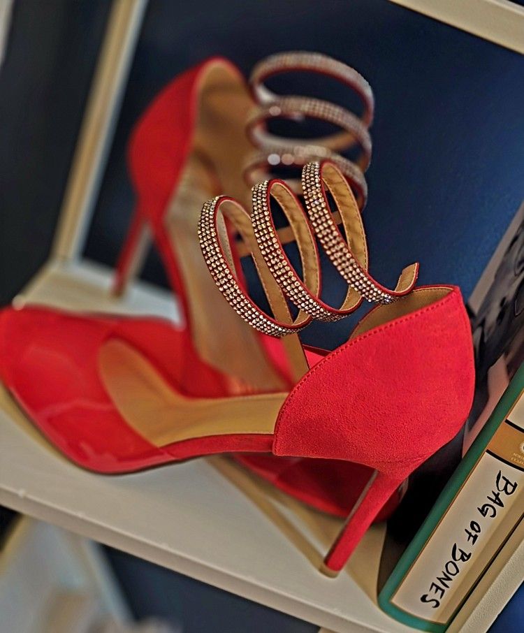 Red Heels With Bling