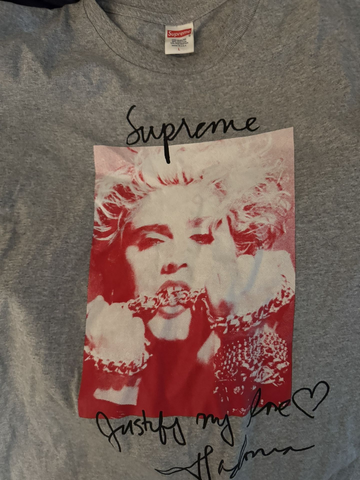 Madonna Supreme Shirt Size L Used- 35$