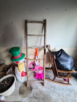 Old wooden ladder