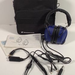Sennheiser HME 100-MG Pilot Headset W/ Case, Cables and Manual