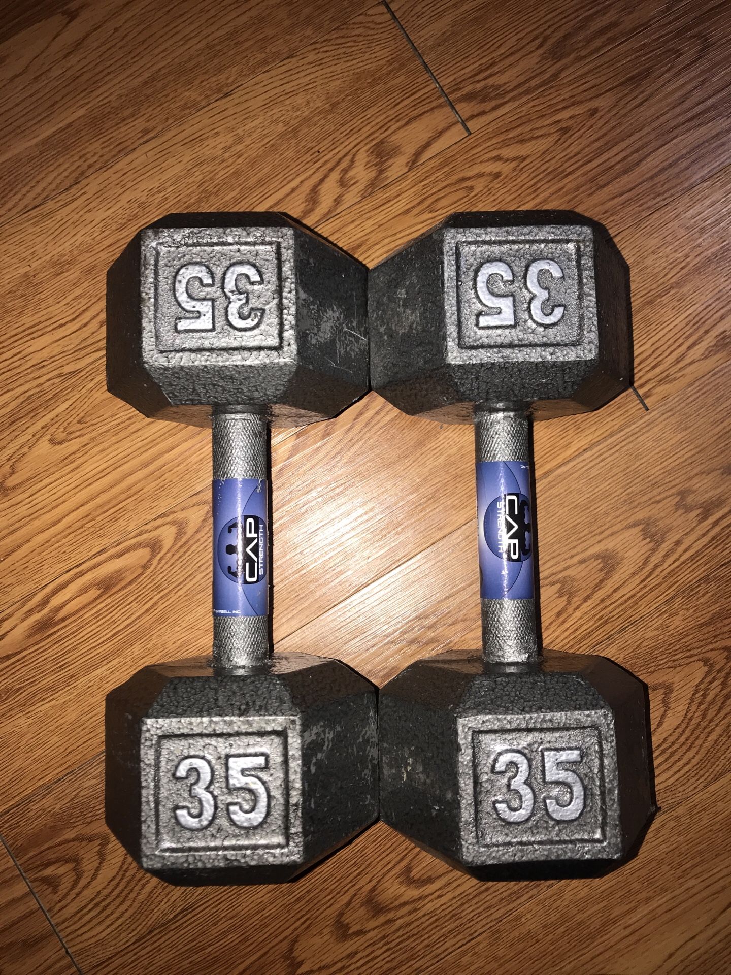 Cast Iron Hex Dumbbell(35lbs)