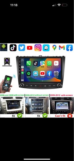 Lexus is250 CarPlay screen