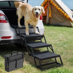 Veehoo Foldable Dog Steps Heavy Duty for Car SUV Large Steps New
