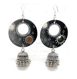 Handmade Jhumka Earrings- Finished In High Gloss - Danglers