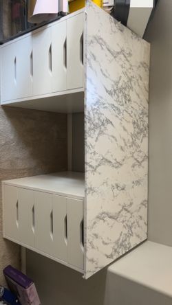 White/Marble Storage Organizer