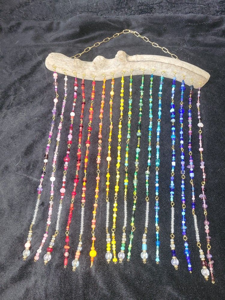 Handmade Beaded Rainbow Suncatcher