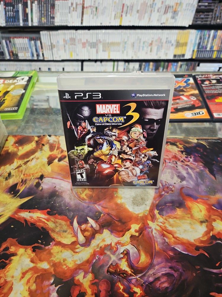 Marvel vs. Capcom 3 Fate of Two Worlds Sony PlayStation 3 PS3 Game with Manual