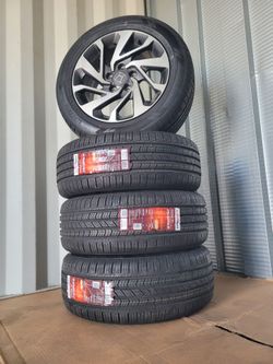 16" Rims Honda Civic Used with brand new tires 215 55 16 rines 16" llantas nuevas Honda civic charcoal Machined