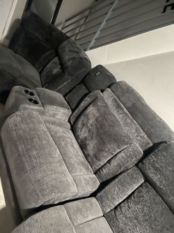Grey L Shape Couches