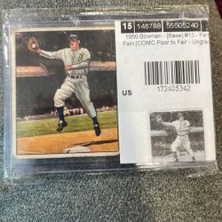 Rare Vintage 1950 Baseball Card